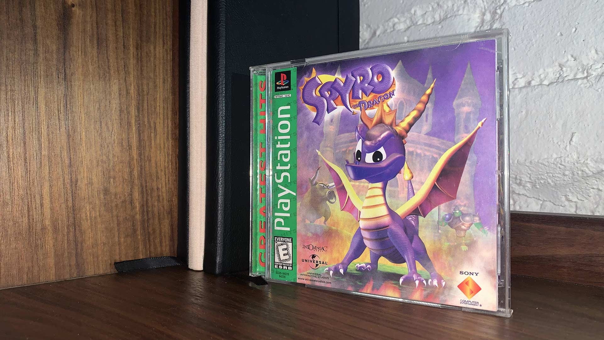 Lisa Marie’s home library consists of three slim volumes and a copy of Spyro the Dragon