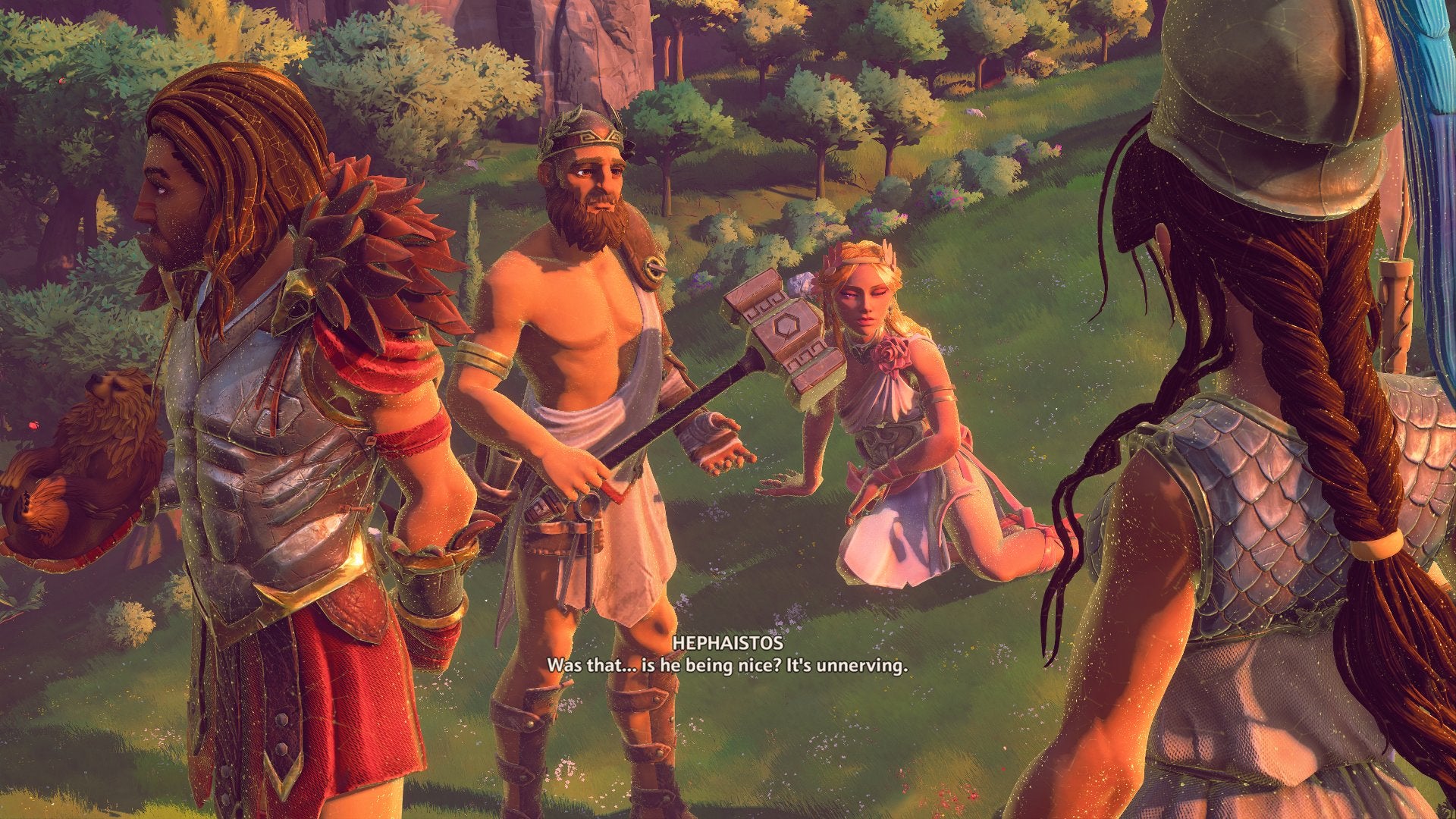 Hephaistos playing the Gob Bluth role.