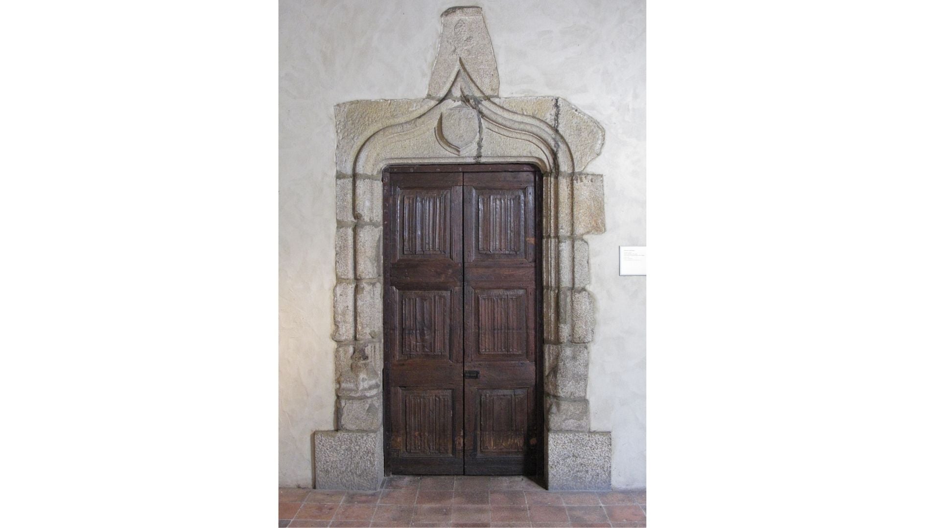 The 15th century French door in question. 