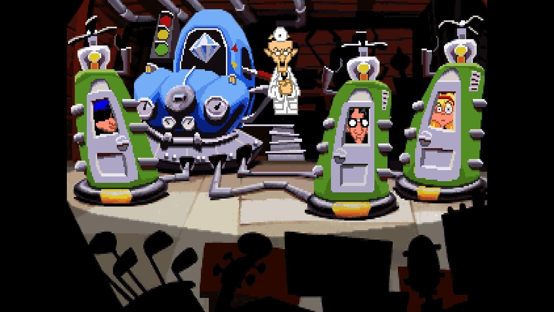 John, center, feeling very sure of himself indeed.