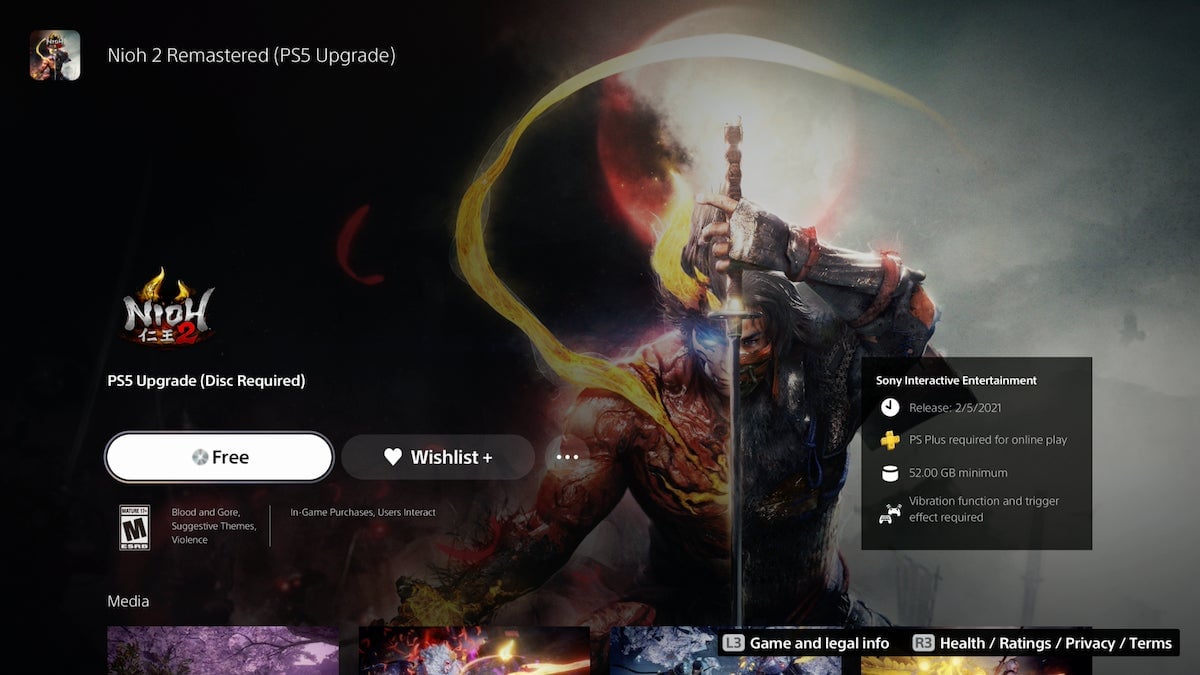 You’ll need a PS5 with a disc drive to see this screen.