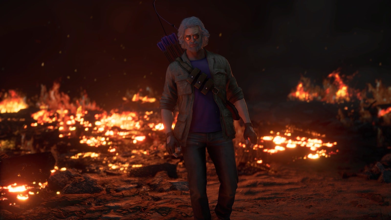 In the bombed-to-oblivion future, wearing sunglasses at night is chic.