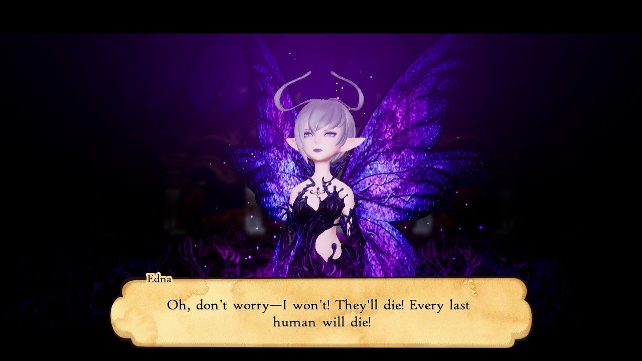 Edna even has a “final boss” motivation.