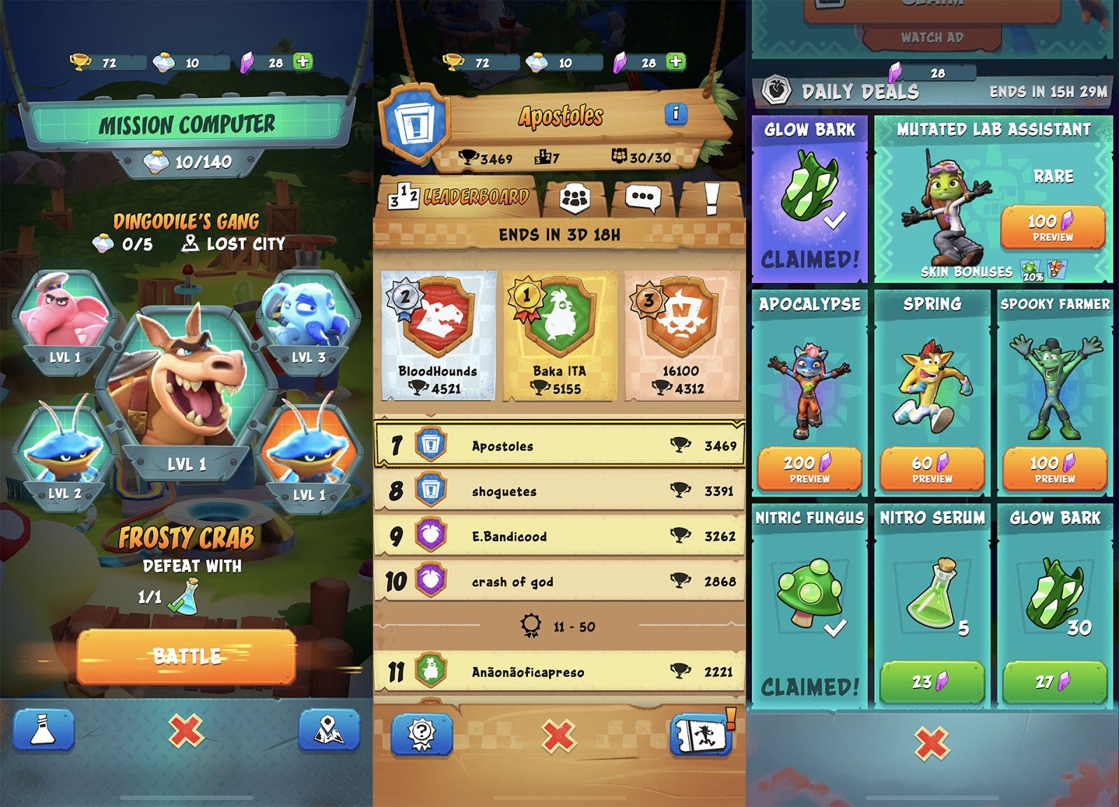 Missions, groups, and microtransactions. 