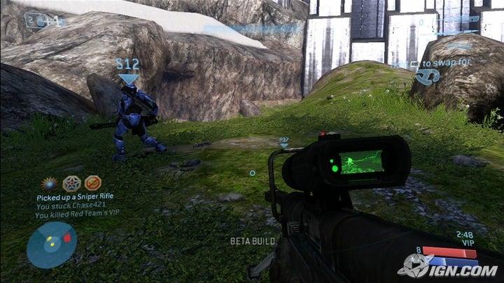 A shot of the original Halo beta.