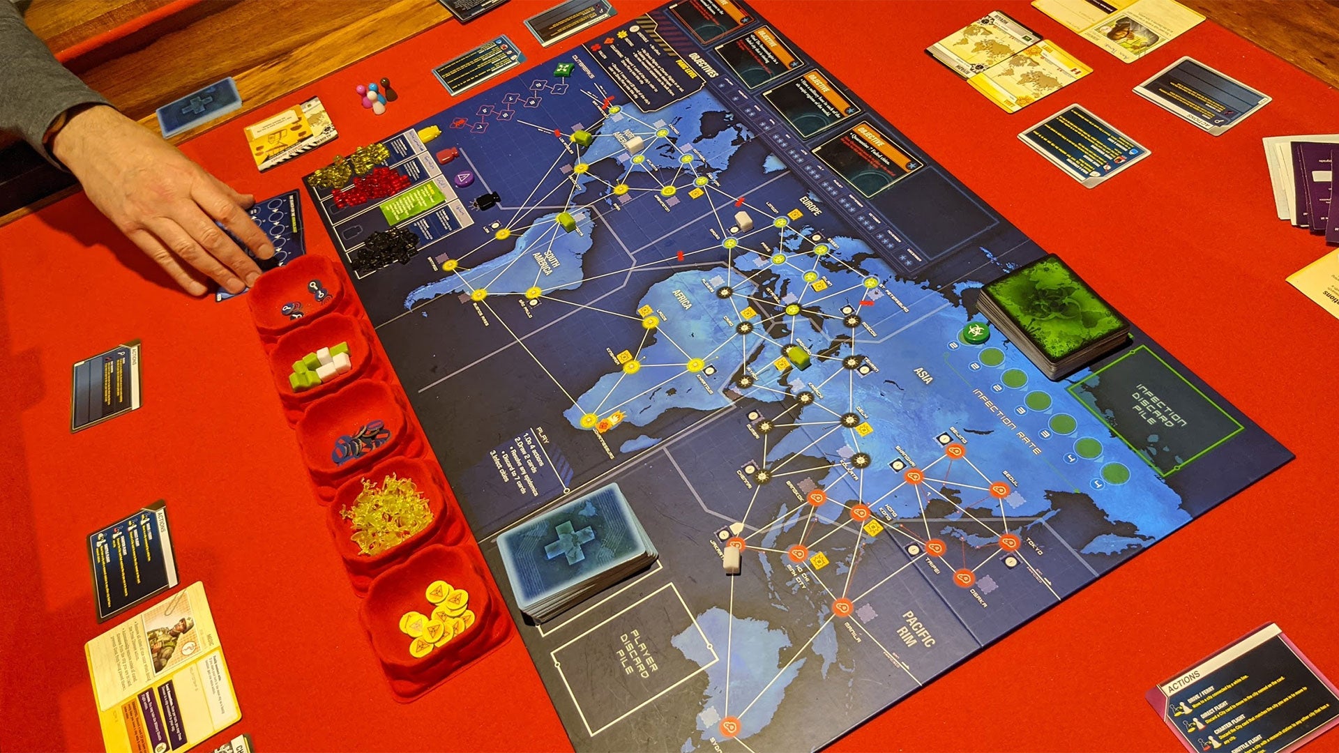 A very, very rare moment of peace (because we were still setting up).