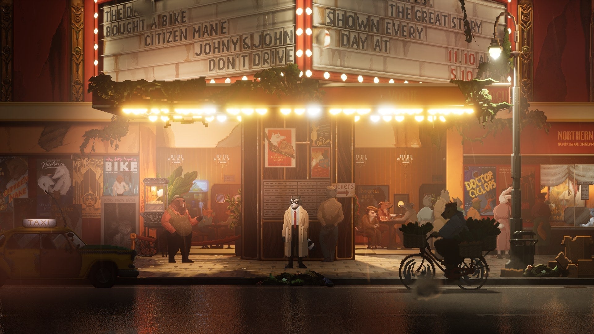 Howard on the case in a gorgeous depiction of Vancouver’s Granville Street.
