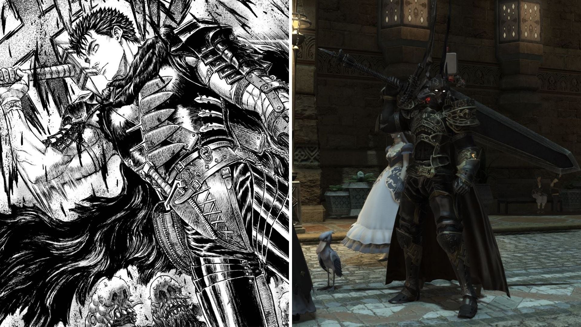 It’s easy to see the influence between Guts and FF14's Dark Knight class.