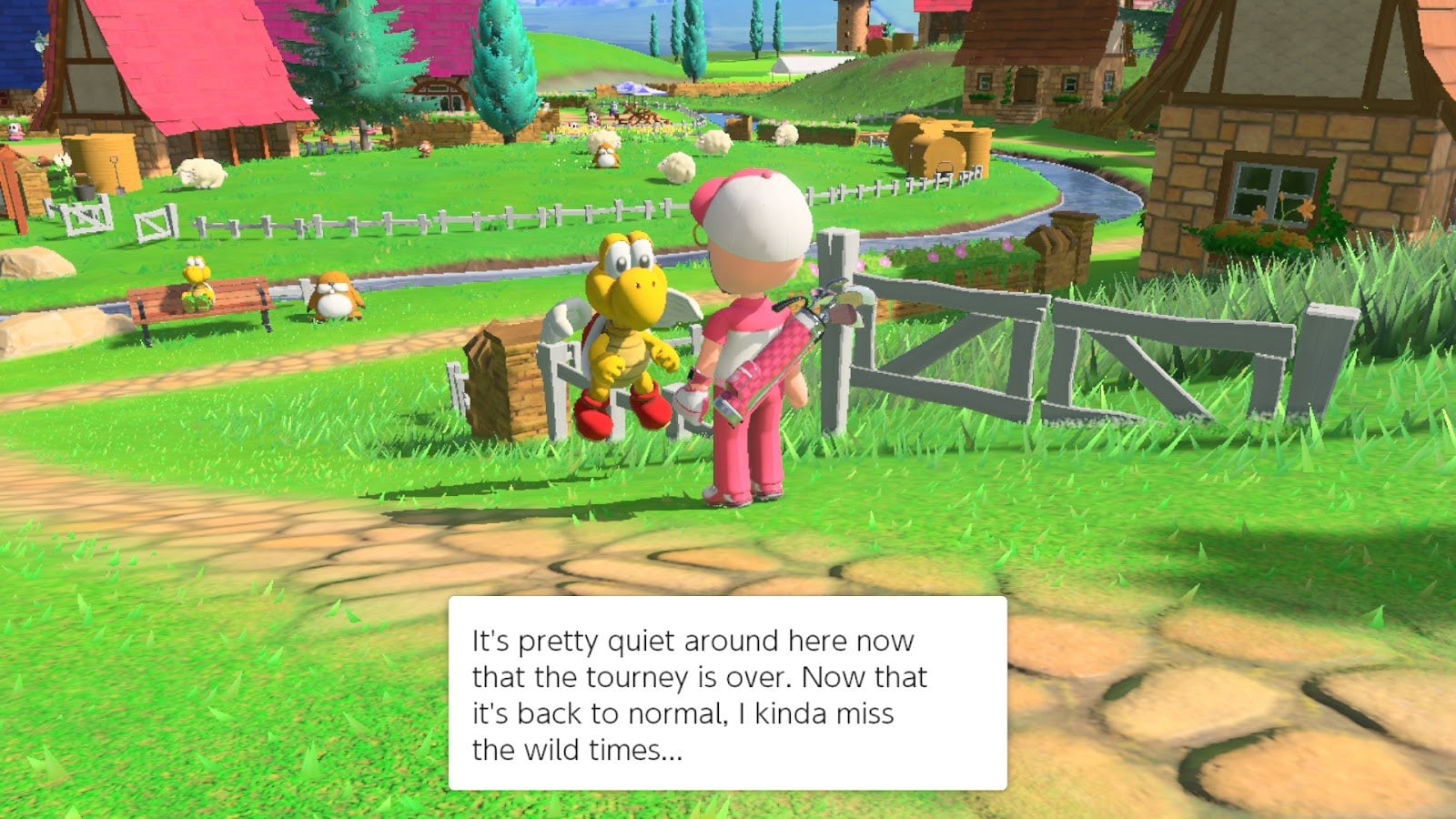 Sometimes the NPCs have nuggets of wisdom to share. Sometimes not. 