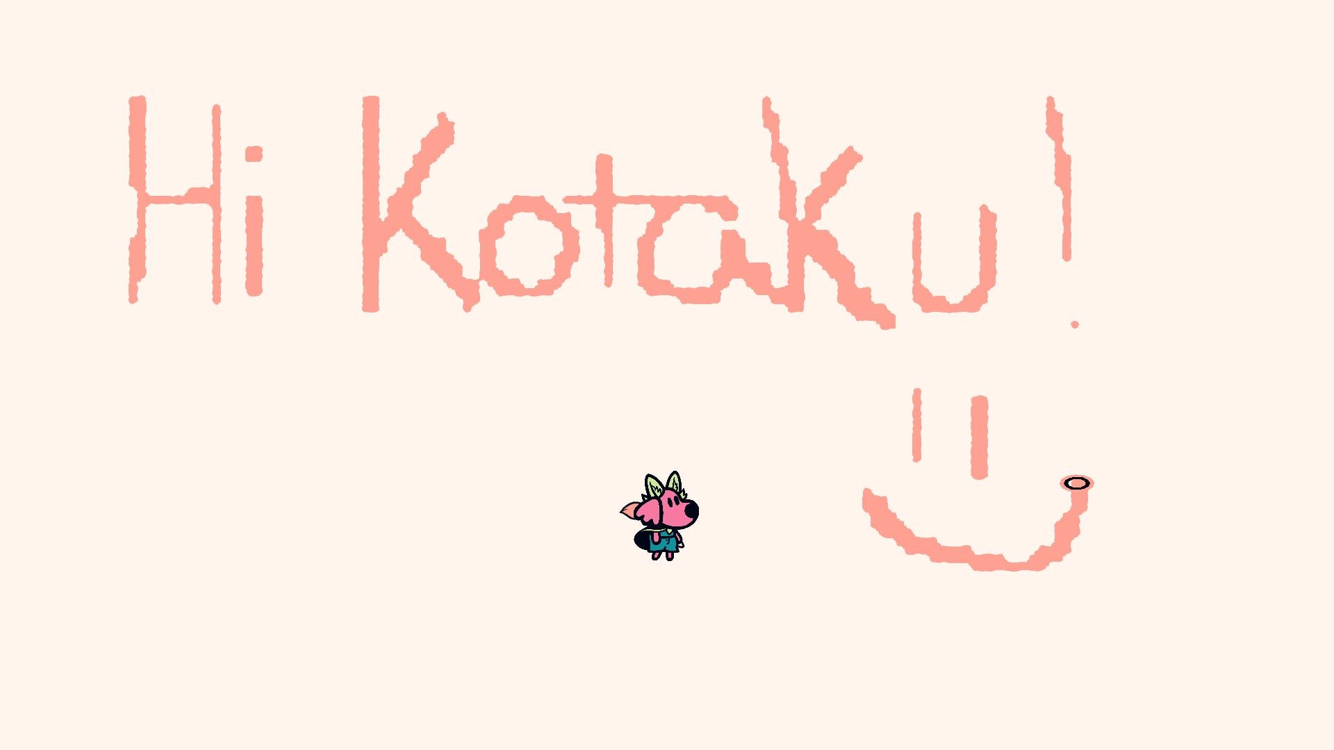 This is the extend of my artistic abilities. This is also now the game’s menu screen which is a nice touch.