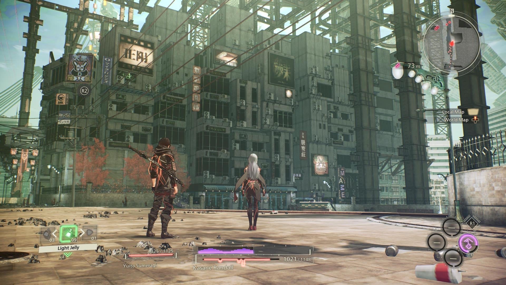 Occasionally, you have both Yuito and Kasane in your party, but you can only control the lead character.