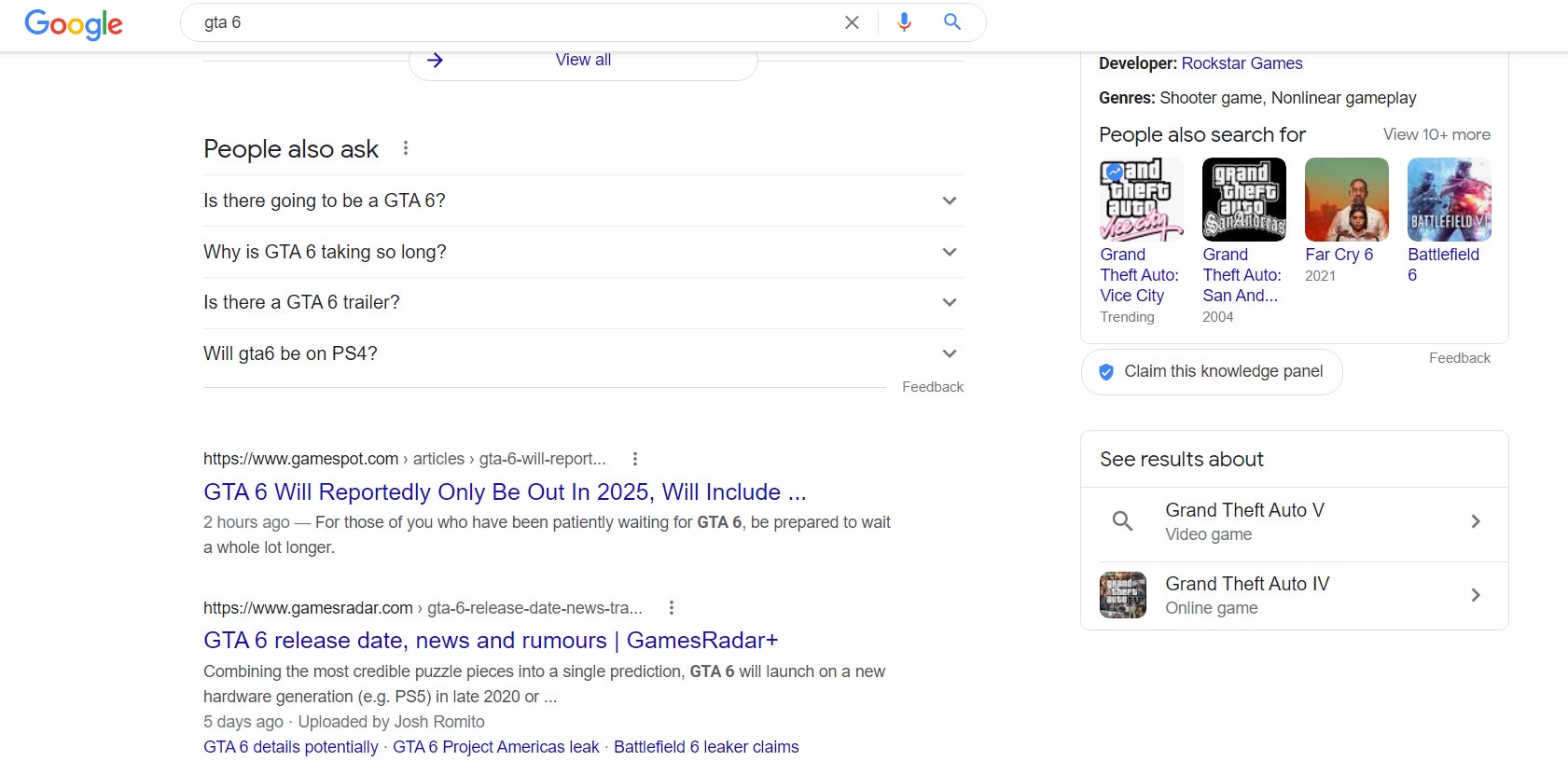 Screenshot: Google / Kotaku