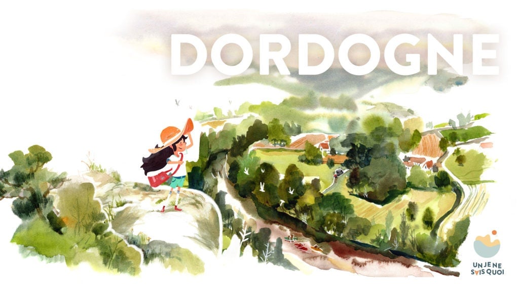 All of the backgrounds in Dordogne are hand painted watercolors and that’s amazing