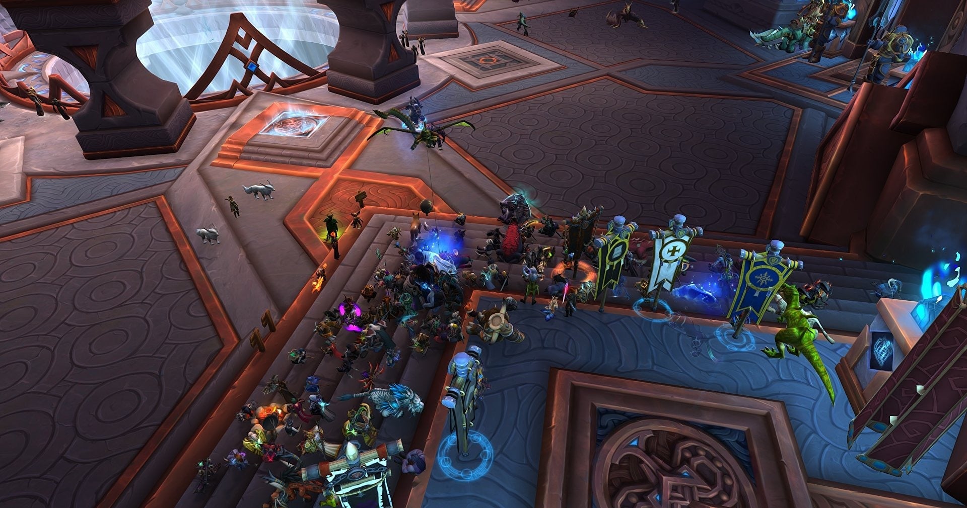 A screenshot of the ongoing protest happening in World of Warcraft. 
