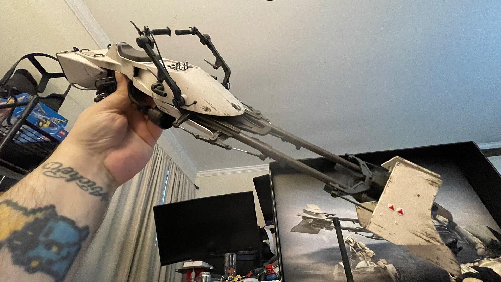 Giant, meaty hand included for scale. 