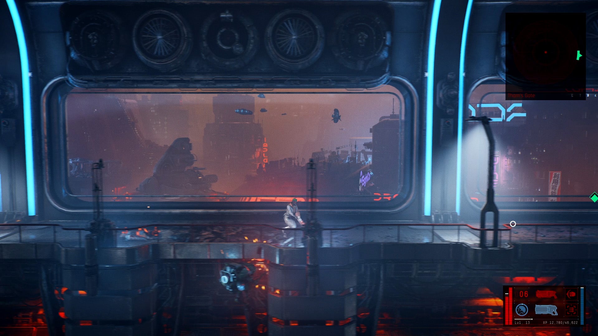 The twin-stick shooter controls don’t change when the game switches to this type of cinematic view—and because enemies don’t run in single file, it actually becomes annoyingly tricky to aim properly when this happens. But hey, what a view.