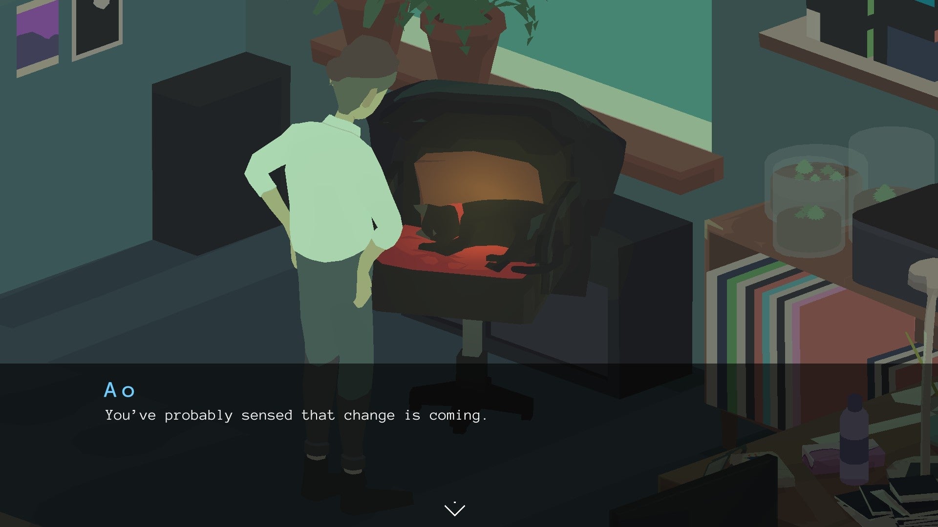 Cats know. Cats always know.