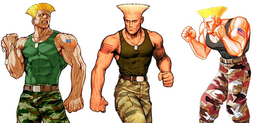 L-R: Guile, Guile and Guile (all from official Capcom art)