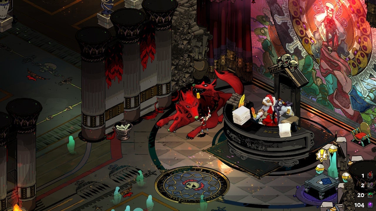 Aw, what a good little three-headed monster whose express purpose for existence is to keep the souls of the dead trapped in eternal damnation.