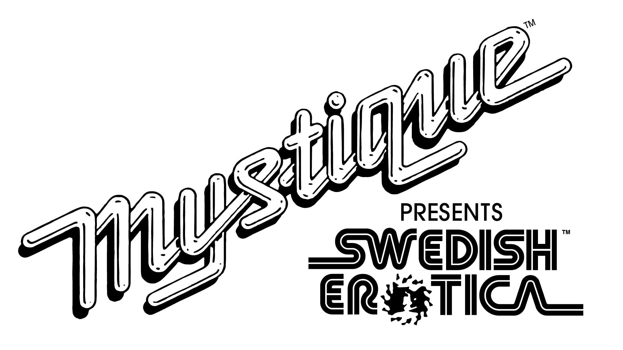 The Mystique Presents Swedish Erotica logo reconstructed with vectors.