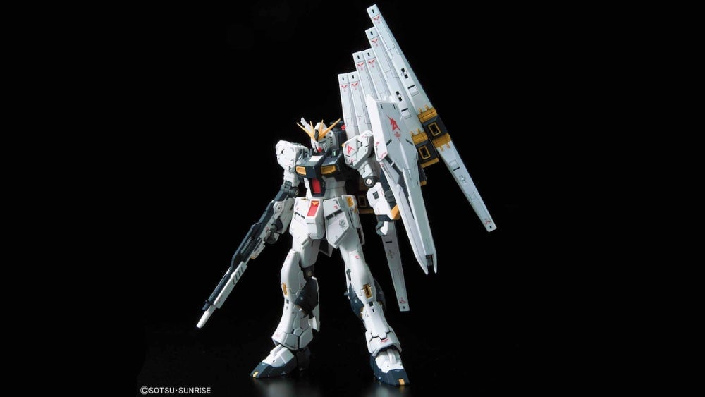 The RX-93 Nu Gundam has some seriously cool looking Fin Funnel Wings. 