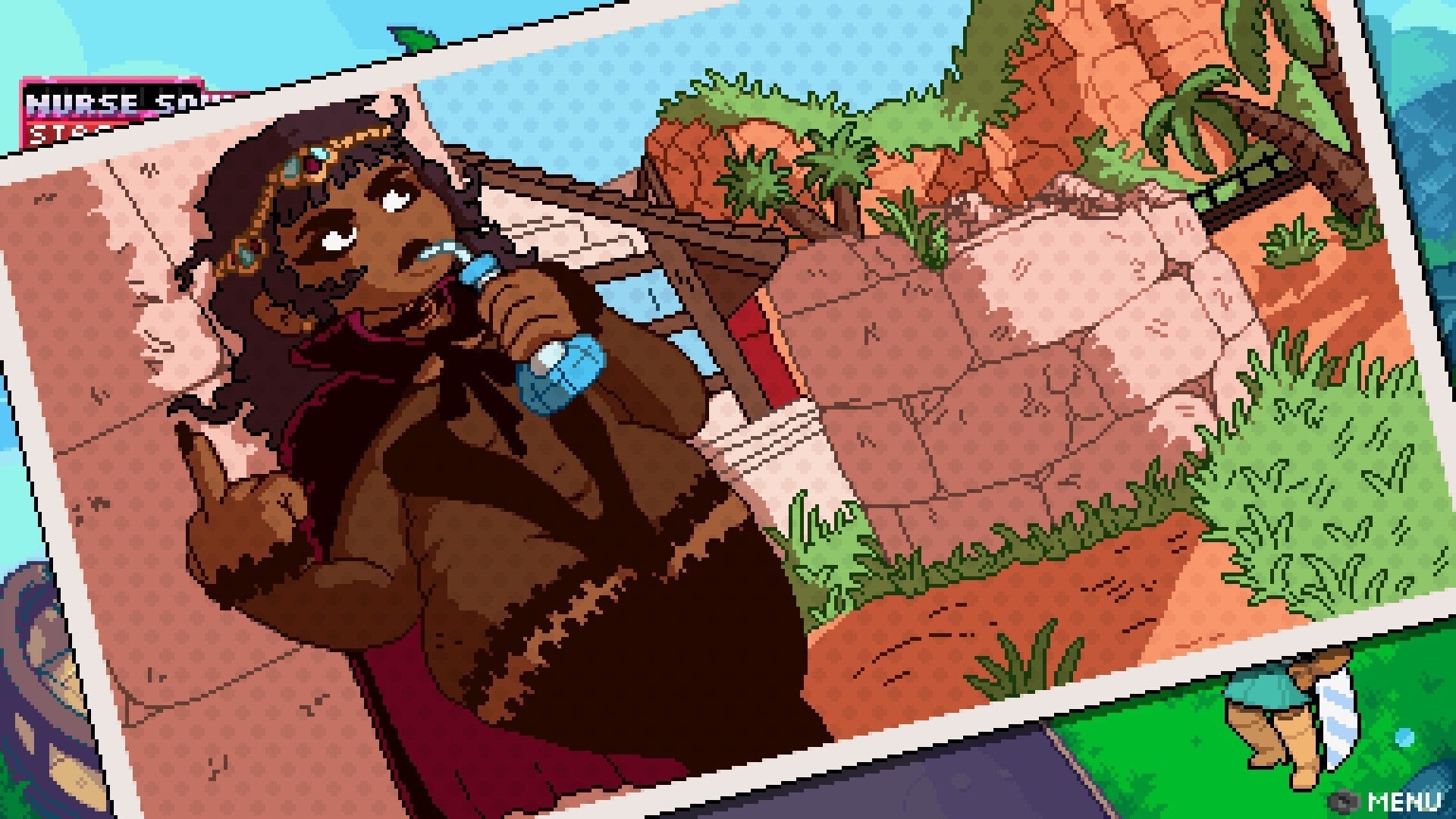 This victory screen is also choice. 