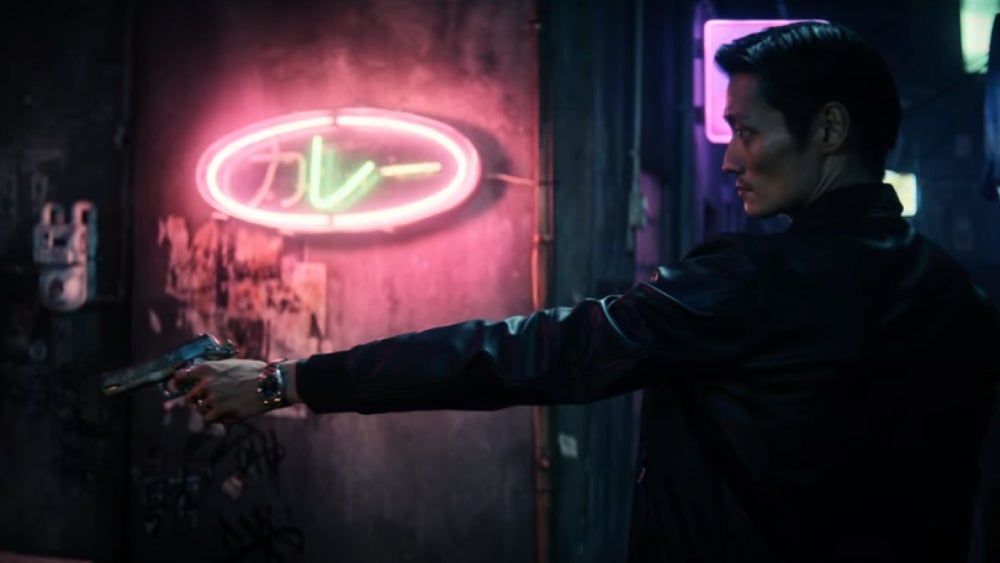 The neon sign here reads, “curry.” I love curry. 