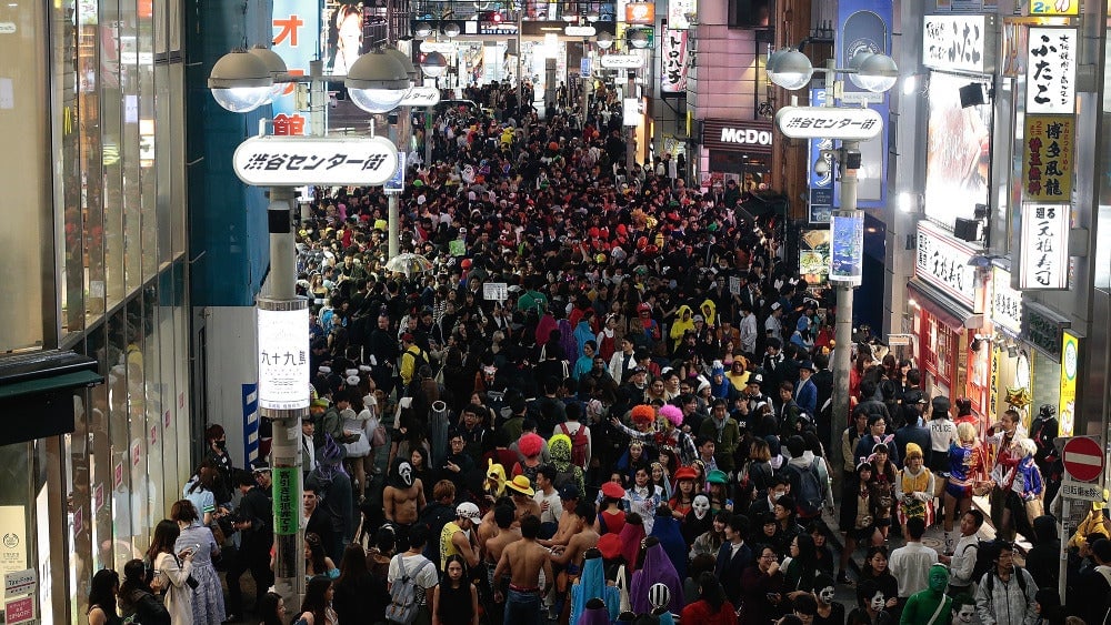 Shibuyaâs Halloween celebrations in 2016.