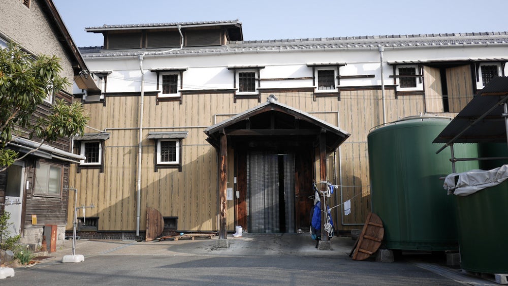 Early morning at the Shoutoku Shuzo brewery in Kyoto’s Fushimi brewing district. 