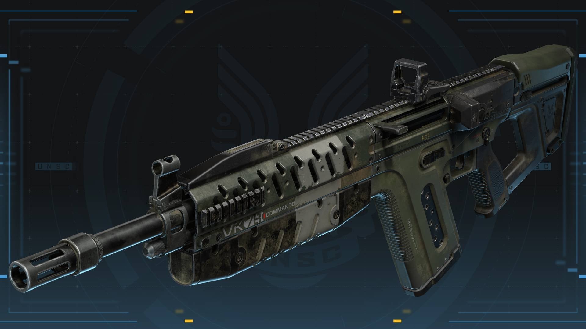 It looks like Halo 4's DMR, but the commando is fully automatic.