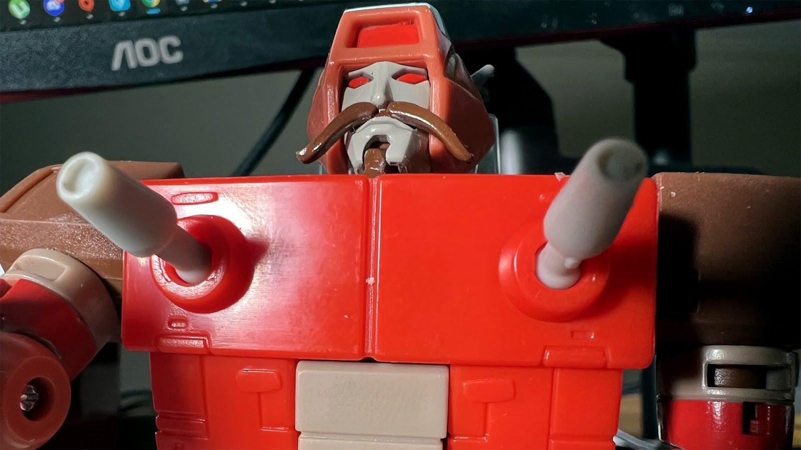 He’s happy to see us. 