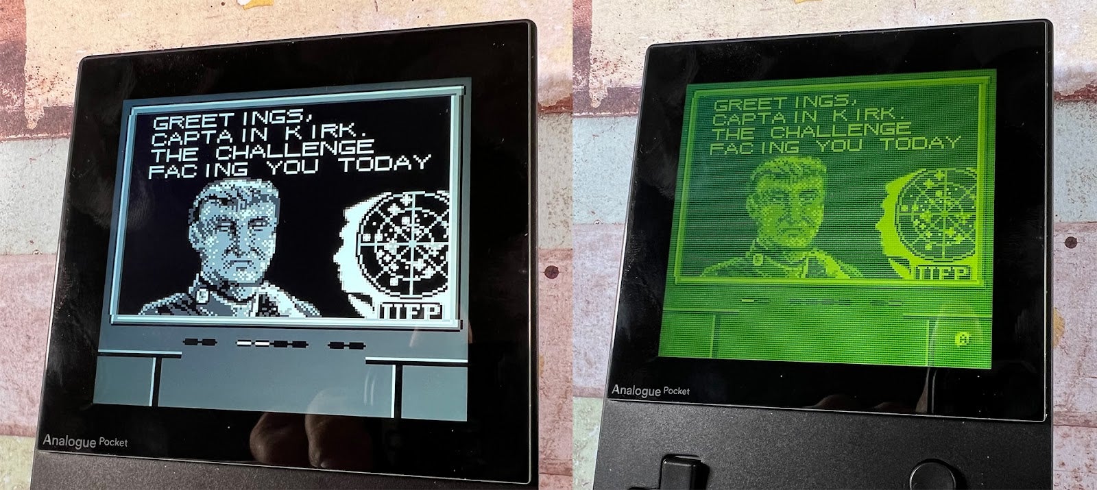 Analogue seriously nailed that green display.