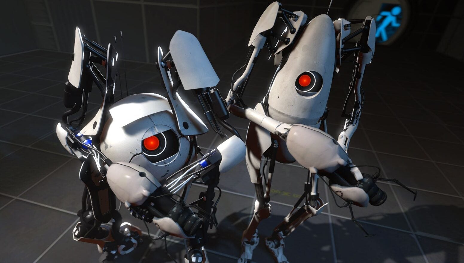 Portal characters prepare for danger.