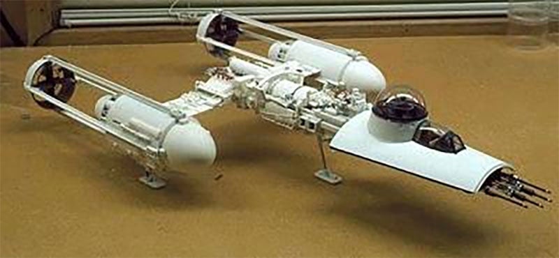 The original Y-Wing, another design that (mostly) made it into the movie
