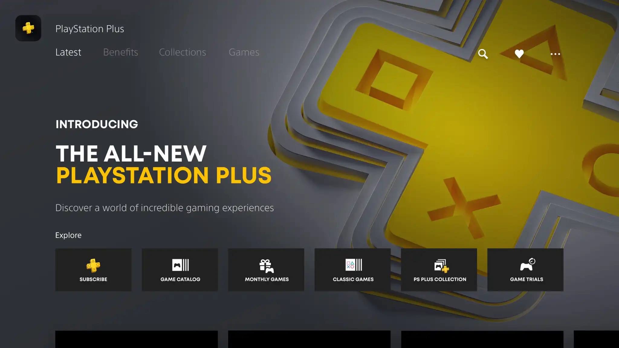 Here’s a look at the PS5 dashboard for the PS Plus revamp.