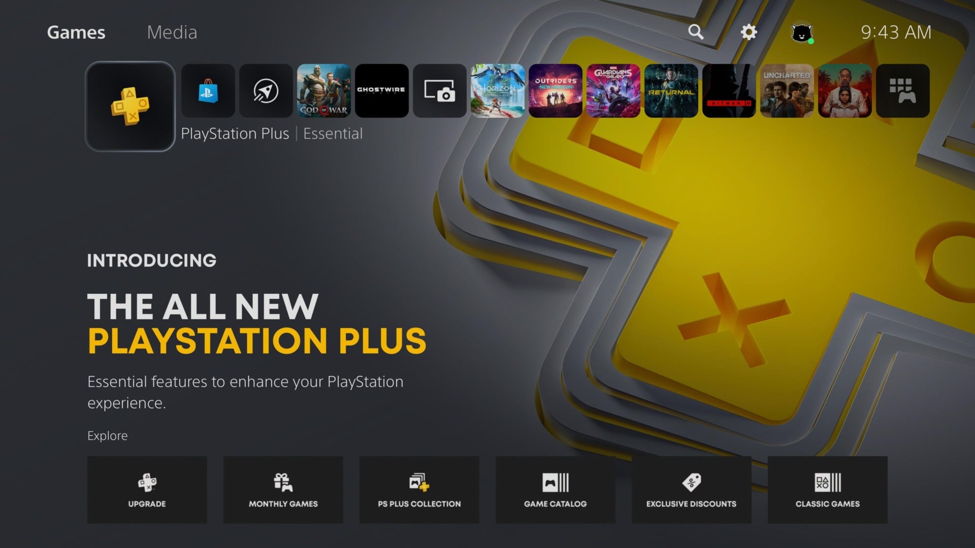 The PS5 dashboard will remind you which tier you’re subscribed to.