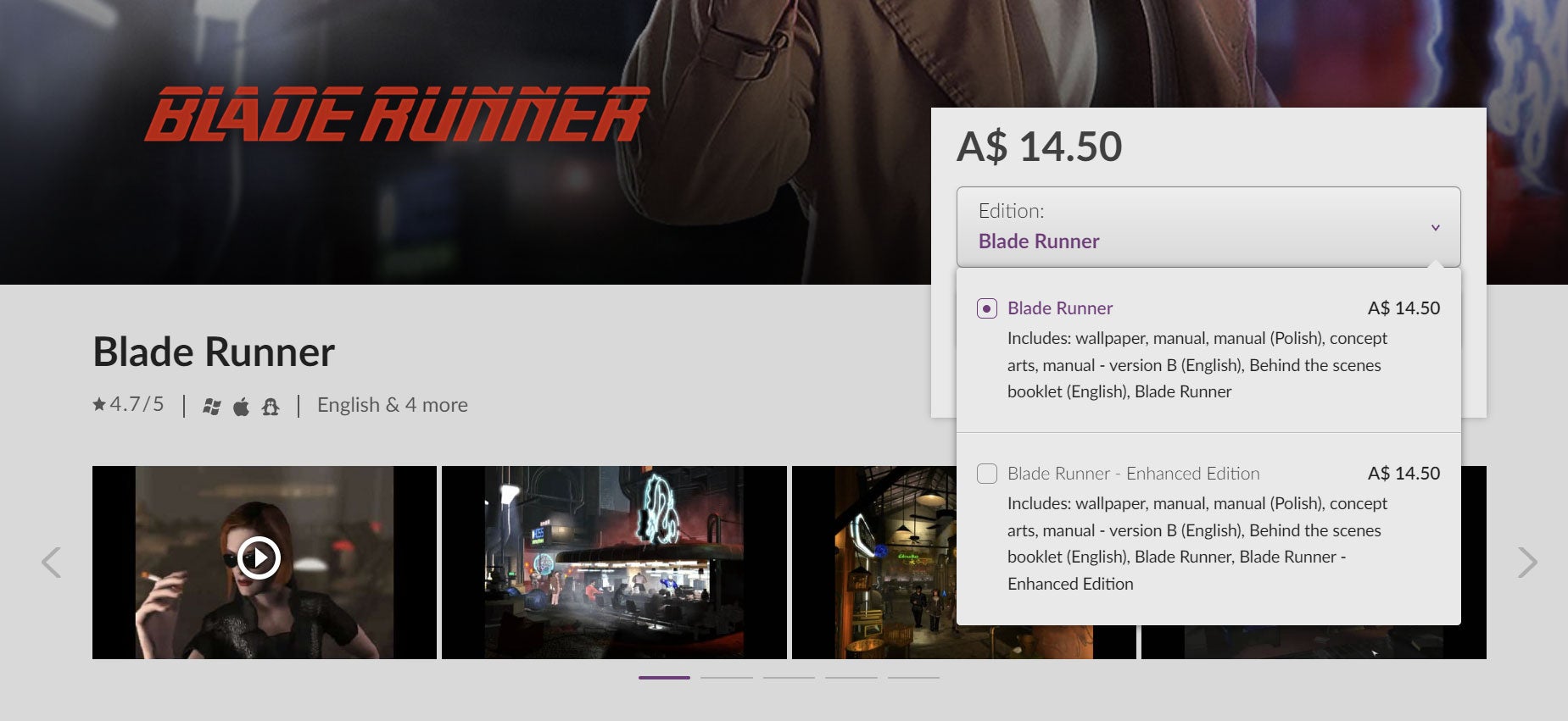 (Iām in Australia, hence the A$14.50)