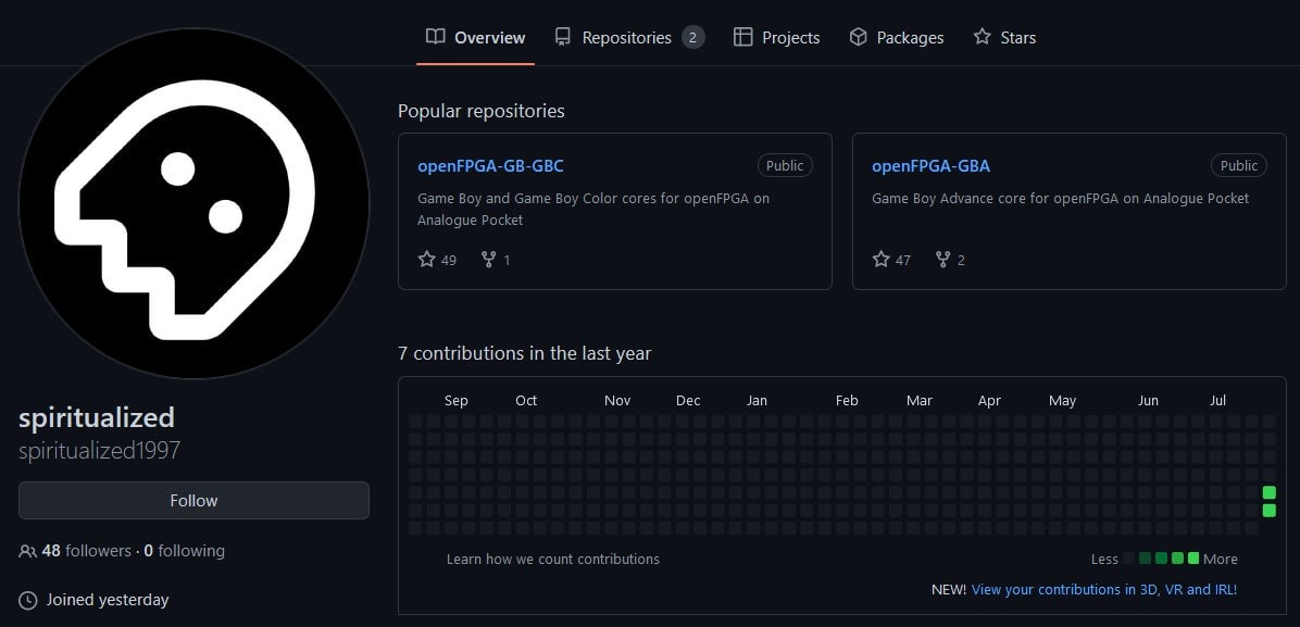 Spiritualized1997, who only joined Github yesterday, is a very helpful person.