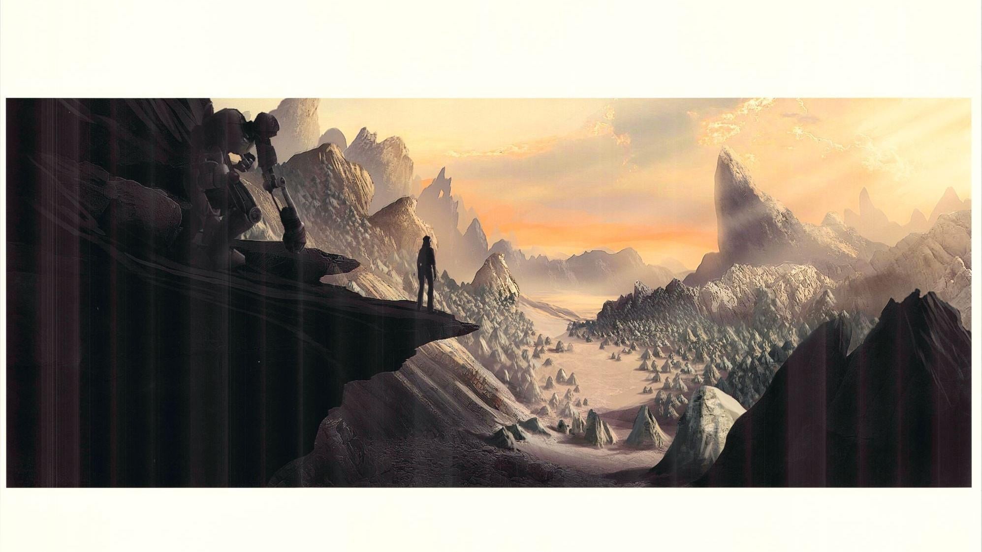 Concept art from a never-released Half-Life game starring Dog and Alyx