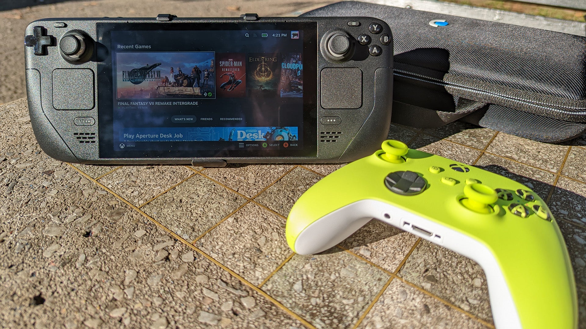 The Deckmate is compatible with the sun, though I am not.