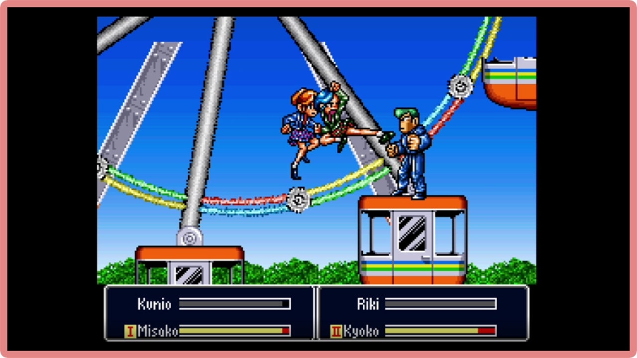 Misako used “flying sukeban.” It was really effective. 