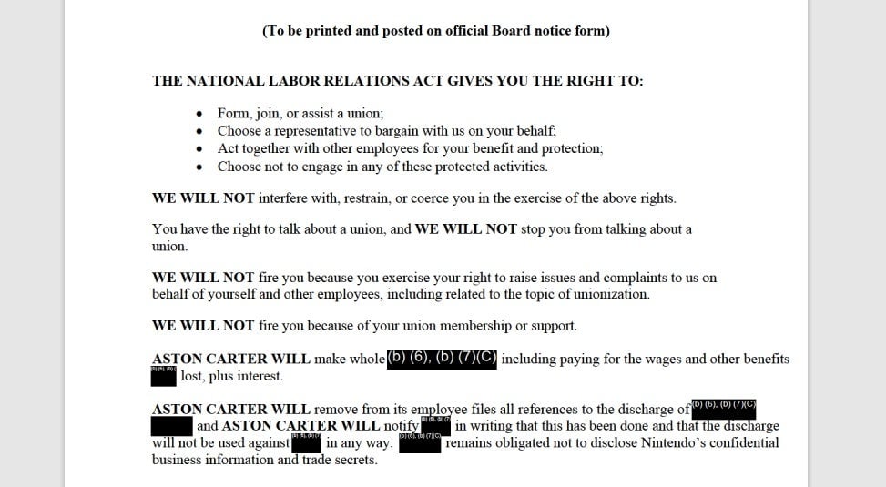 Screenshot: NLRB / Kotaku