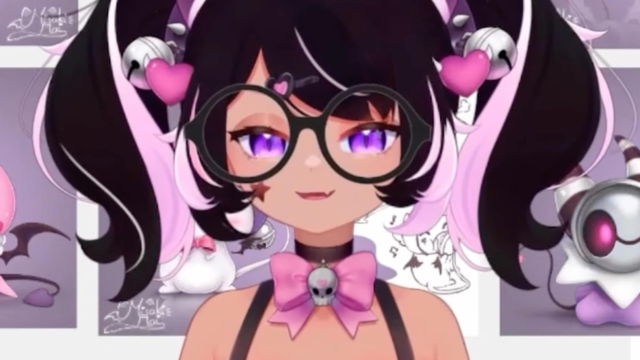 The popular VTuber Ironmouse is seen here in a recent YouTube video.