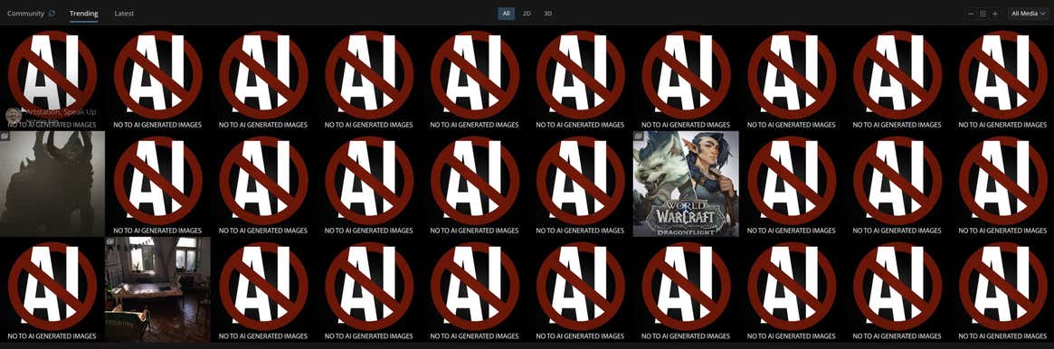 Screenshot: ArtStation