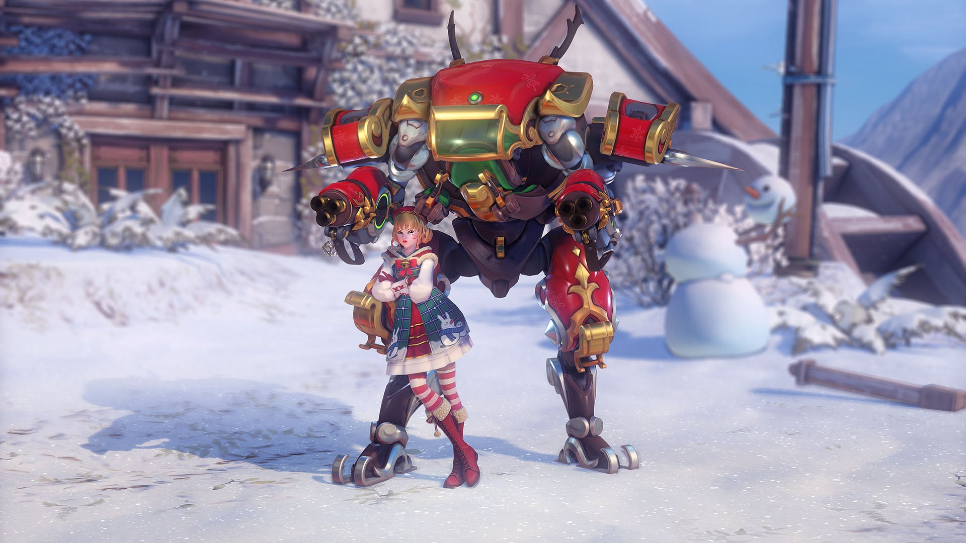 D.Va’s holiday cosmetics will be available through Twitch drops.