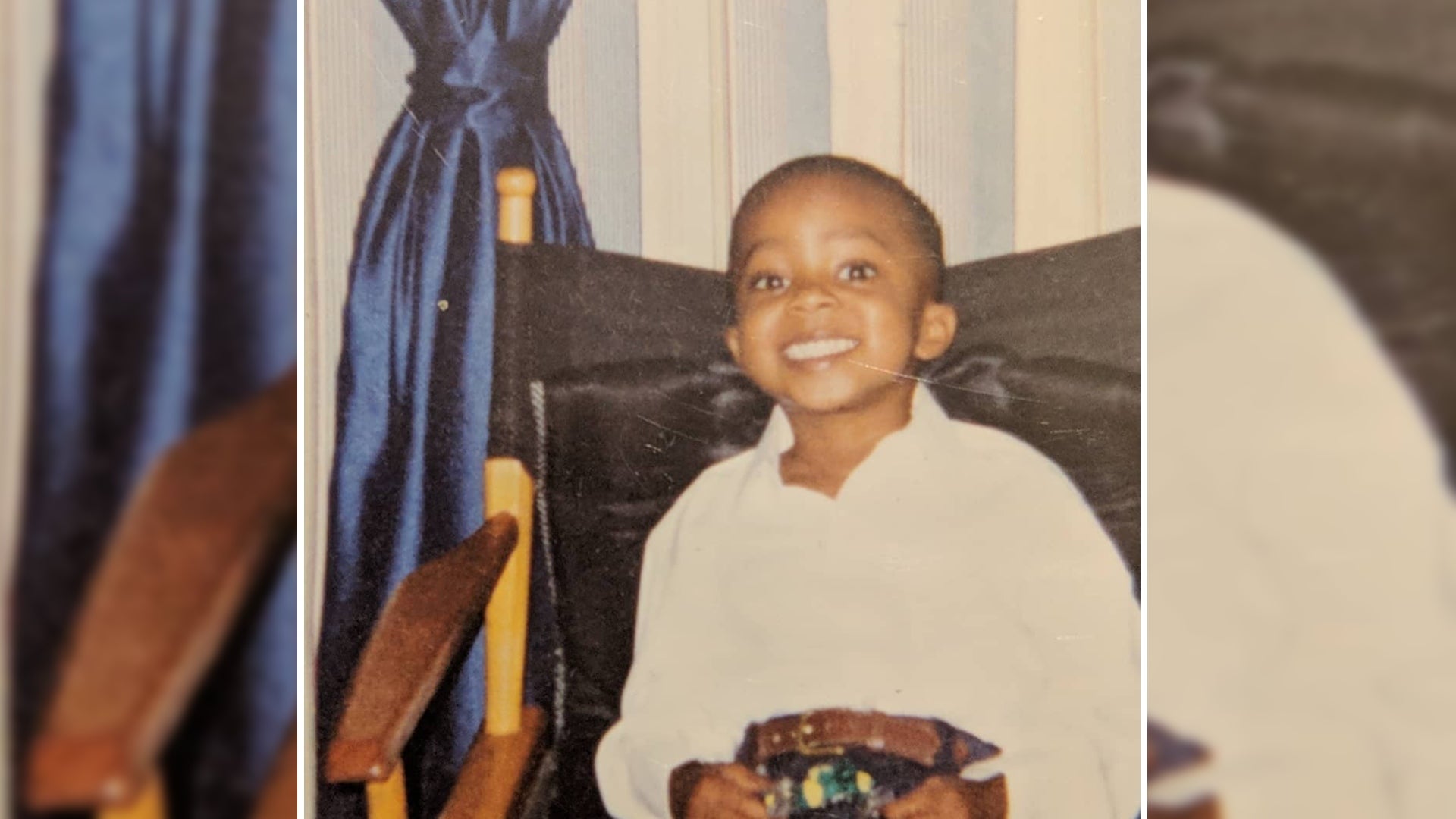 Baby Isaiah, probably watching anime.