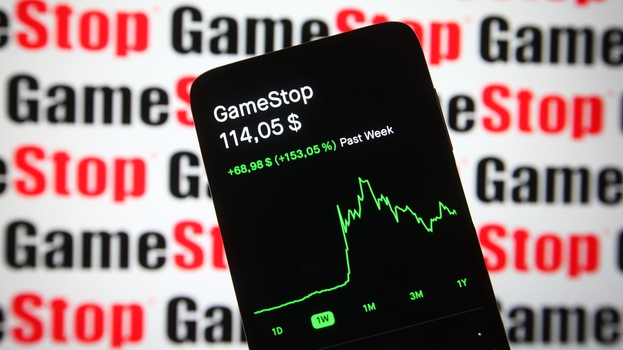 GameStop store managers are currently trying to sell newly vested stock bonuses before the price goes down. 