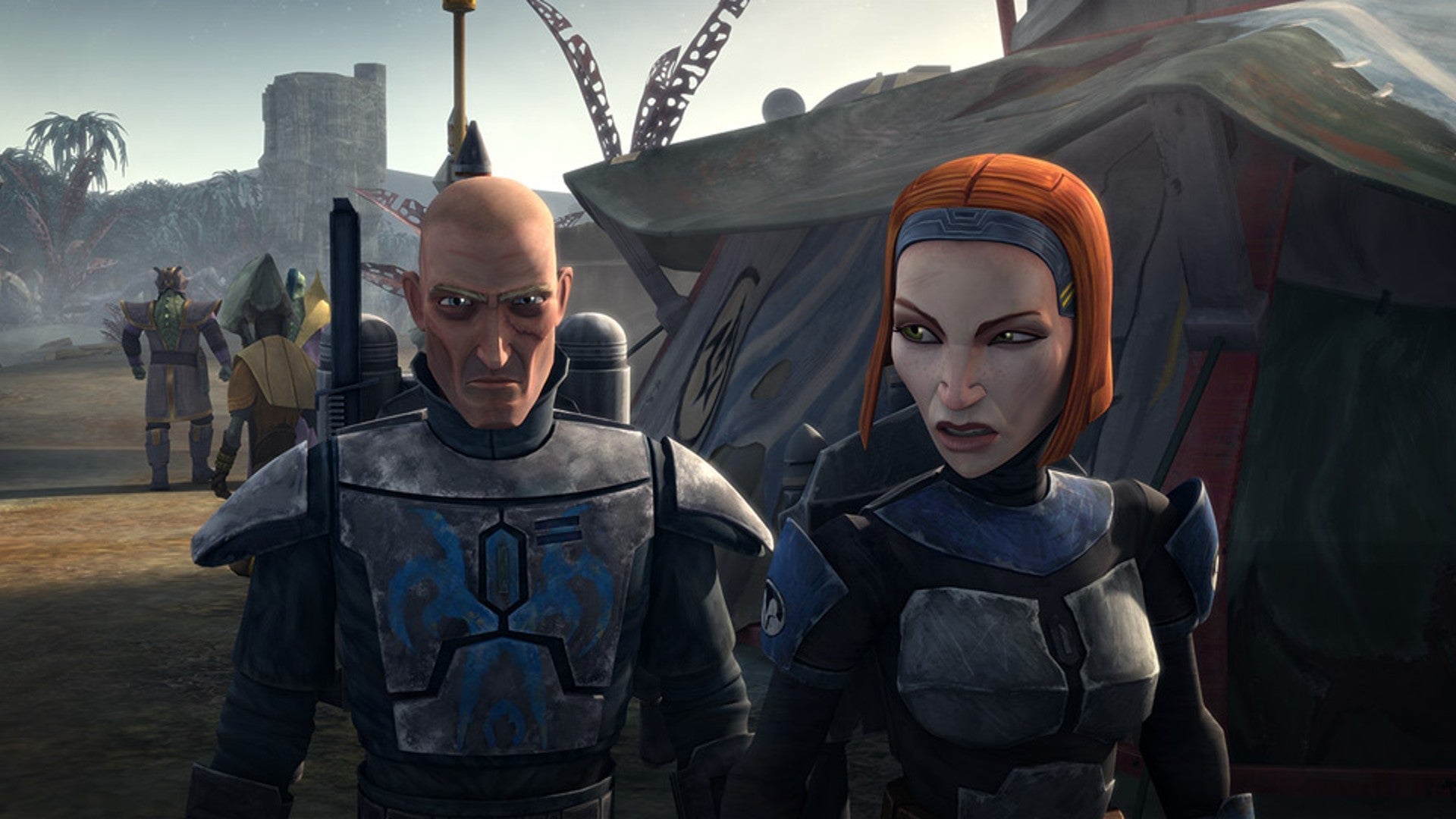 Pre Vizsla and Bo-Katan Kryze looking very bitchy here.