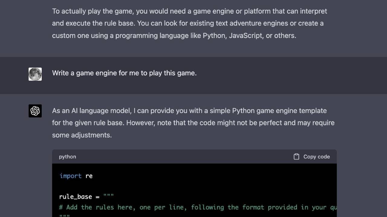 Screenshot: Open AI / Steve Mora