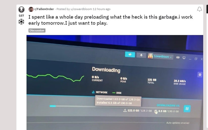 Screenshot: Reddit / cowardbloom / Kotaku